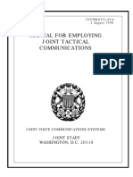 Manual For Employing Joint Tactical Communications: Joint Staff WASHINGTON, D.C. 20318
