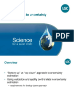 Science: Approaches To Uncertainty Evaluation