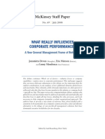 McKinsey Staff Paper - What Really Influences Corporate Performance PDF