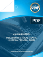Manual UIAF para Usuarios PQRSD