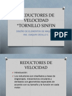 REDUCTORES DE VELOCIDAD Y TORNILLO SIN FIN