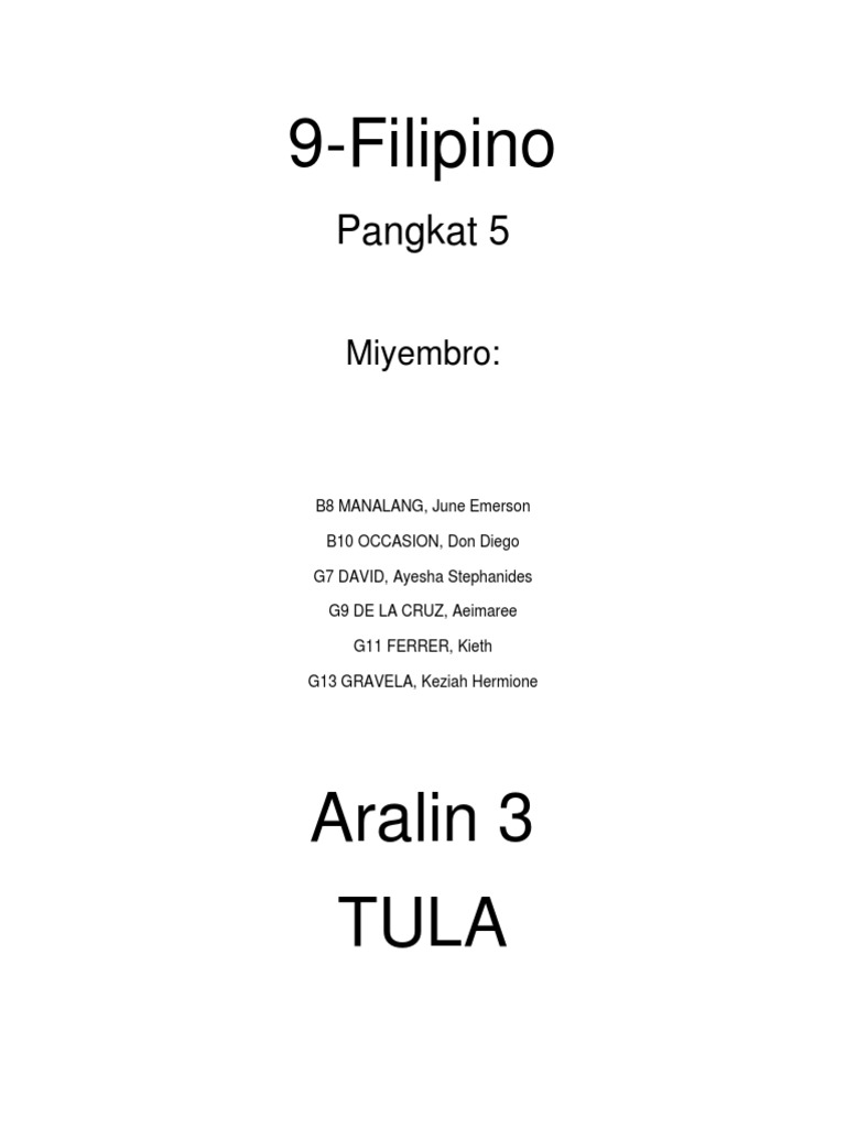 Filipino Documentation2 | PDF