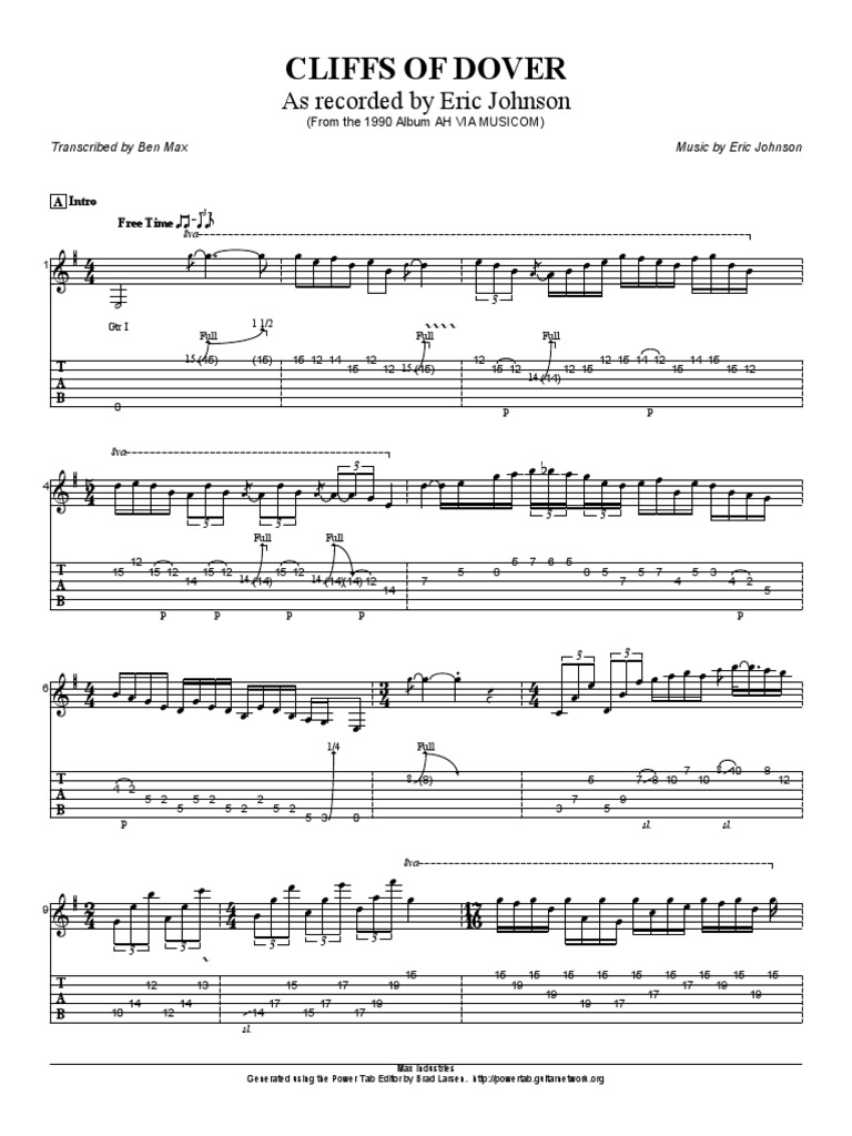 Eric Johnson ギタータブ譜 1717866862?v=1