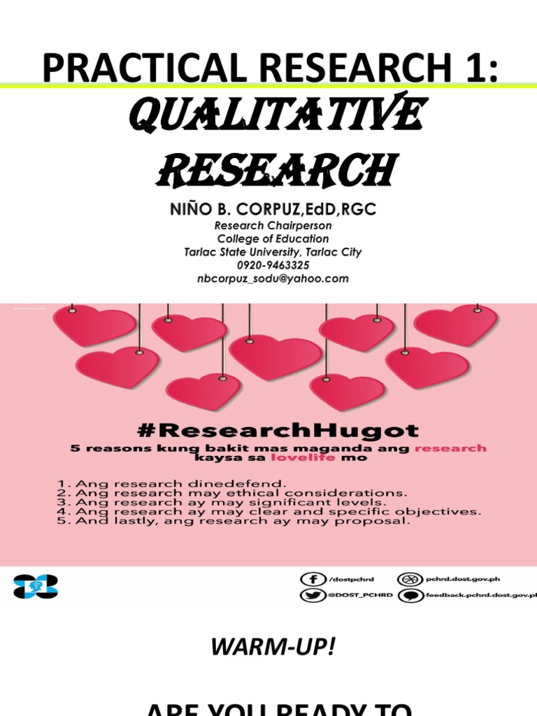 practical research 1 qualitative research examples