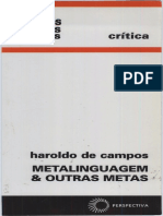 Haroldo de Campos - Metalinguagem e Outras Metas-Perspectiva (2006)