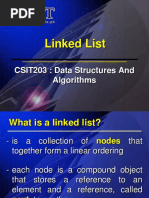 Linked List: CSIT203: Data Structures and Algorithms