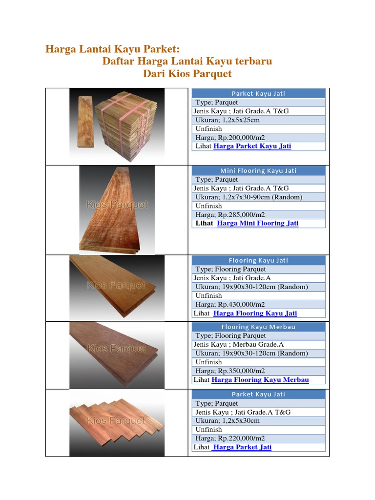 Harga Lantai Kayu Parket Building Technology Building Engineering