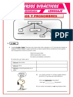 Verbos y Pronombres para Cuarto de Secundaria