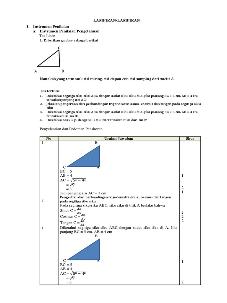 LAMPIRAN RPP 1 | PDF