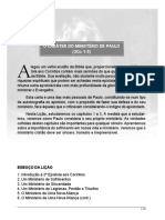 O Caráter Do Ministério de Paulo (2co 1-3) : Esboço Da Lição