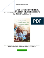 Transformate y Vive en Equilibrio Nutricion Holistica Spanish Edition by Rebecca Solano
