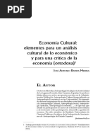 Batista, J. (2006). Economía cultural