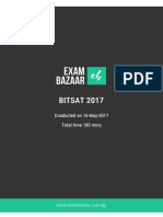 Bitsat 2017