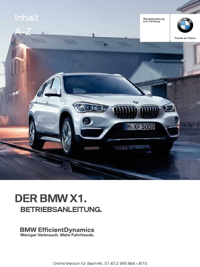 Bedienungsanleitung Bmw X1