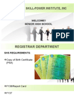 Skill-Power Institute Senior High Requirements