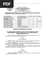 Ordinance On Traffic and Transportation Management