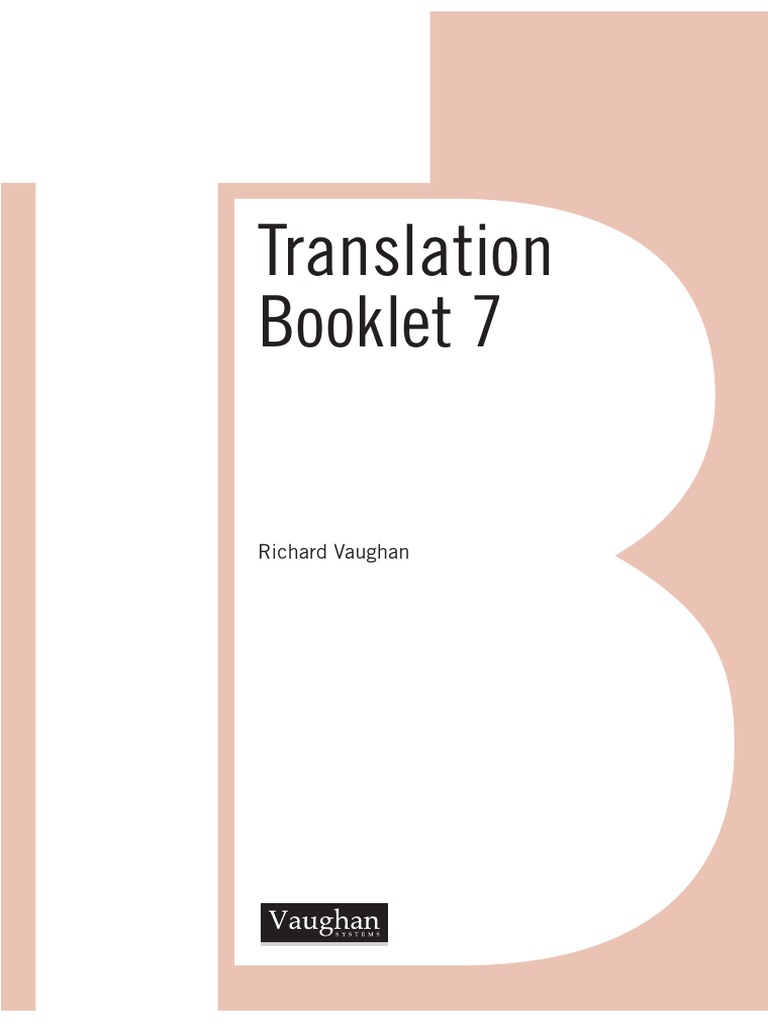 Translation Booklet 7 de Vaughan | PDF | Idiomas
