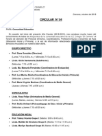 Circular No. 4 Horario de Atención