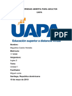 Universidad Abierta para Adultos Uapa: Miguelina Castro Heredia