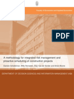 A Methodology For Integrated Risk Management and Proactive Scheduling of Construction Projects