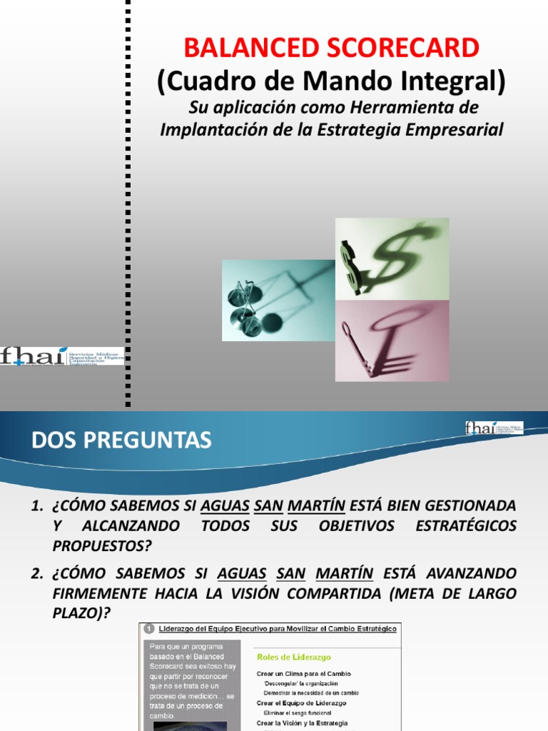 Balanced Scorecard Presentación | PDF | Cadena de valor | Planificación