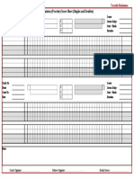 Practise Score Sheet