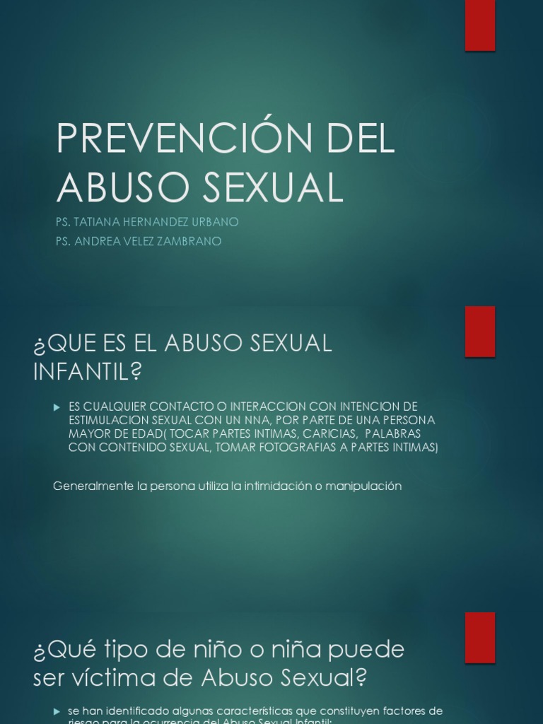 Prevención del Abuso Sexual Infantil | PDF | Abuso sexual | Abuso ...