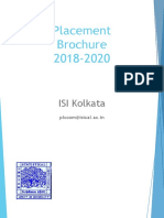 ISI Placement Brochure 2019 2020