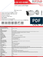 CP-UNC-TA20L3S-V2-0280: 2.0 Mpix Outdoor IP Bullet CCTV Camera With IR Light