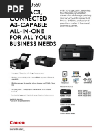 Canon PIXMA TS9550 Brochure