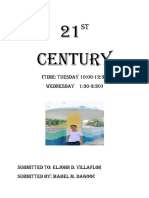 21 Century: (Time: Tuesday 10:00-12:30 Wednesday 1:30-3:30)