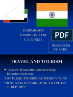 Comparison Tourist Inflow U.A.E/India Presented by Sahil