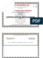 React Philippines, Inc.: Certificate of Recognition