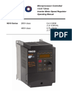 Microprocessor Controlled IGBT Drive Inverter Motor Speed Regulator Operating Manual