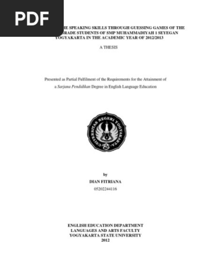 A Thesis Teachers Speech