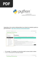 Python (Anaconda) - Installation Kit