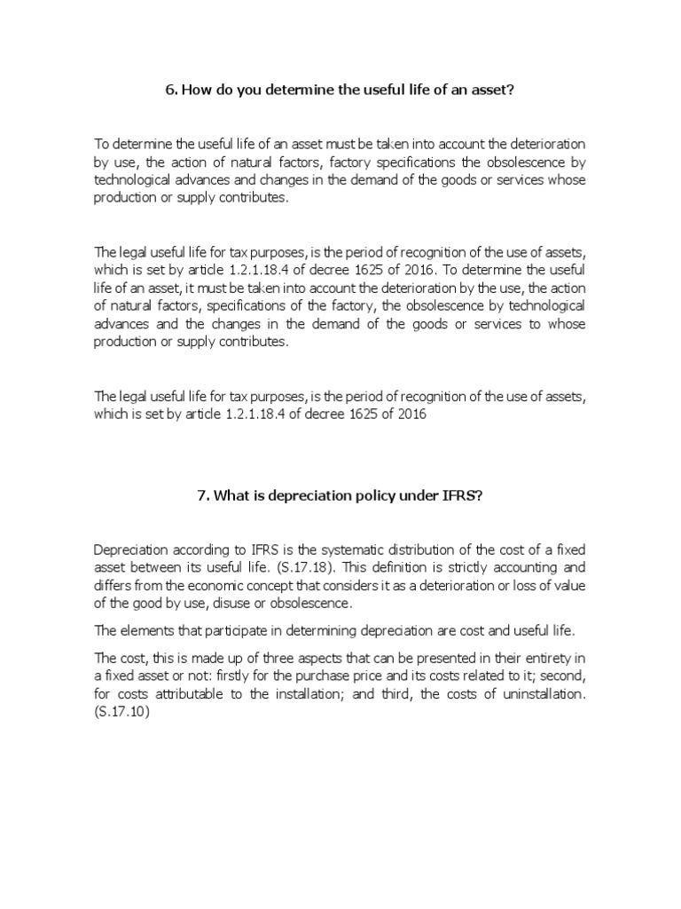 How Do You Determine The Useful Life of An Asset? PDF Intangible