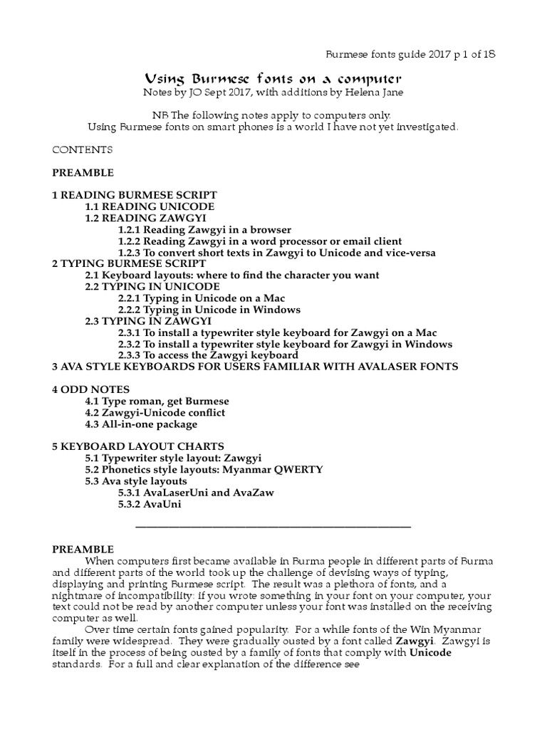 Myanmar 3 Font Download For Mac