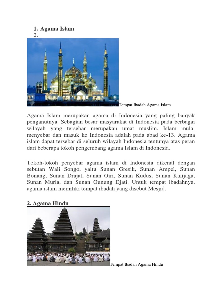 Tempat Ibadah Agama Islam