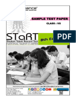 Sample Test Paper: Class: Vii