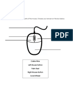 Name:: Directions: Identify The Parts of The Mouse. Choose Your Answer On The Box Below