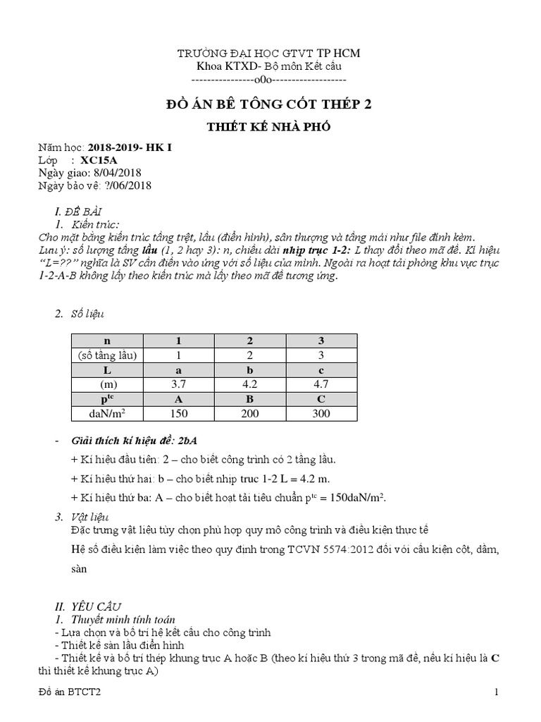 Đ Án BTCT2 | PDF