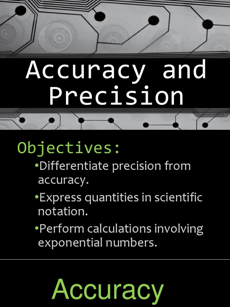 Understanding Accuracy and Precision | PDF | Accuracy And Precision ...