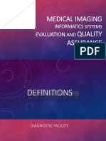 Medical Imaging Quality Assurance: Evaluation