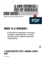 Physical and Chemical Properties of Minerals and Rocks