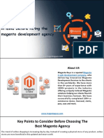 Key Points To Consider Before Choosing The Best Magento Agency