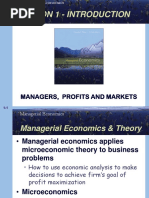 Lesson 1 - Introduction: Managers, Profits and Markets