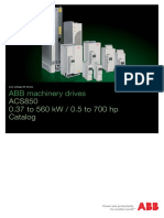 ABB Machinery Drives: ACS850 0.37 To 560 KW / 0.5 To 700 HP Catalog