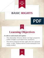 Basic Rights (Based On The Philippine Constitution)