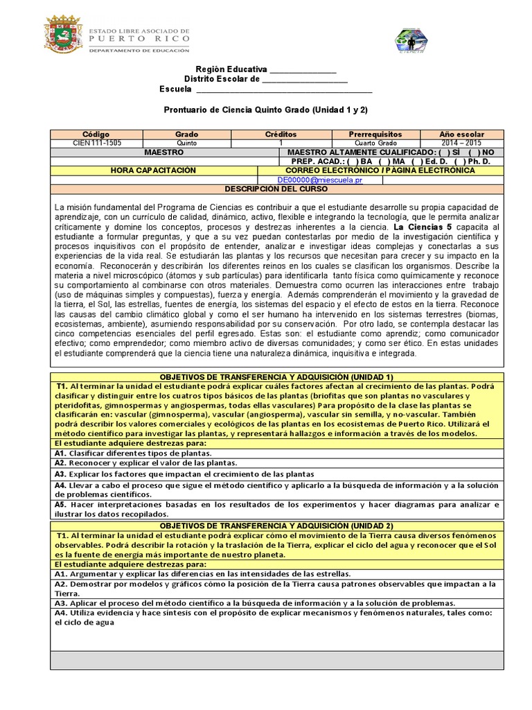 Región Educativa ______________ Distrito Escolar de